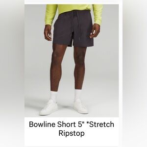 Lululemon Bowline Short 5” Stretch Ripstop Men's Black Shorts